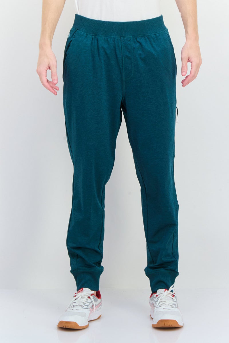 Gaiam Men Slim Fit Brand Logo Jogger Pants, Green - Image 1