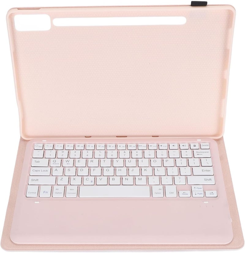 All-item matching trendy build TPU Keyboard Case, Tablet Case Precise Cutouts 33ft Operating Distance Prevents Scratches TB371FC for Tab P12 12.7inch (Pink) Experience optimized build - Image 3