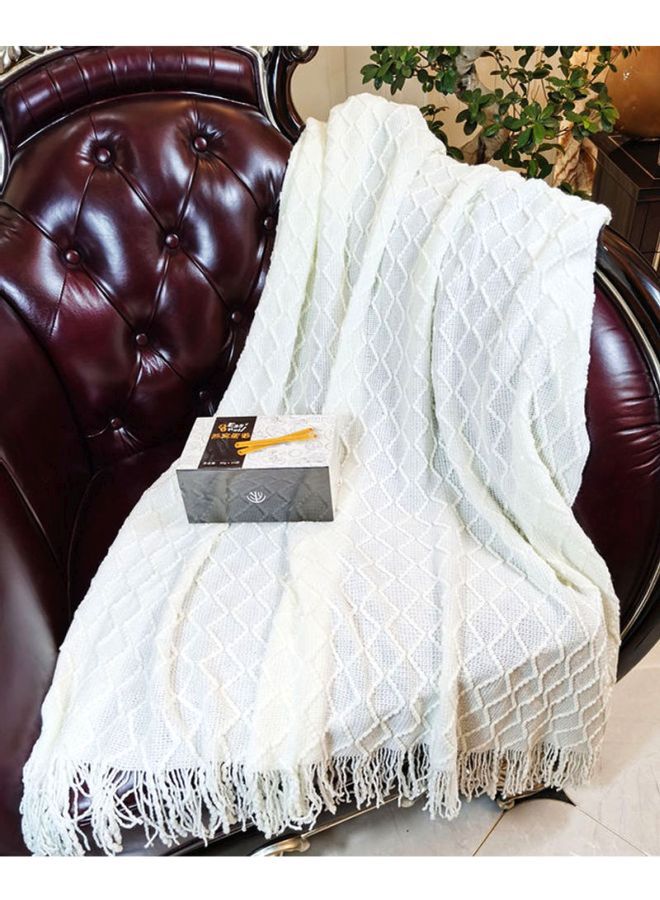 إسكدنيا Sofa Blanket مختلط أبيض 127x173سم - Image 2