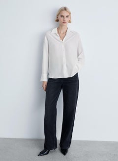 MANGO Lyocell Fluid Shirt  - Image 4