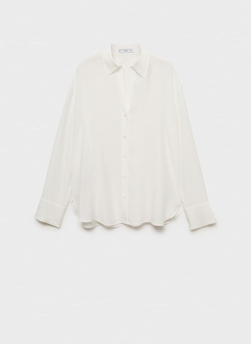 MANGO Lyocell Fluid Shirt  - Image 5