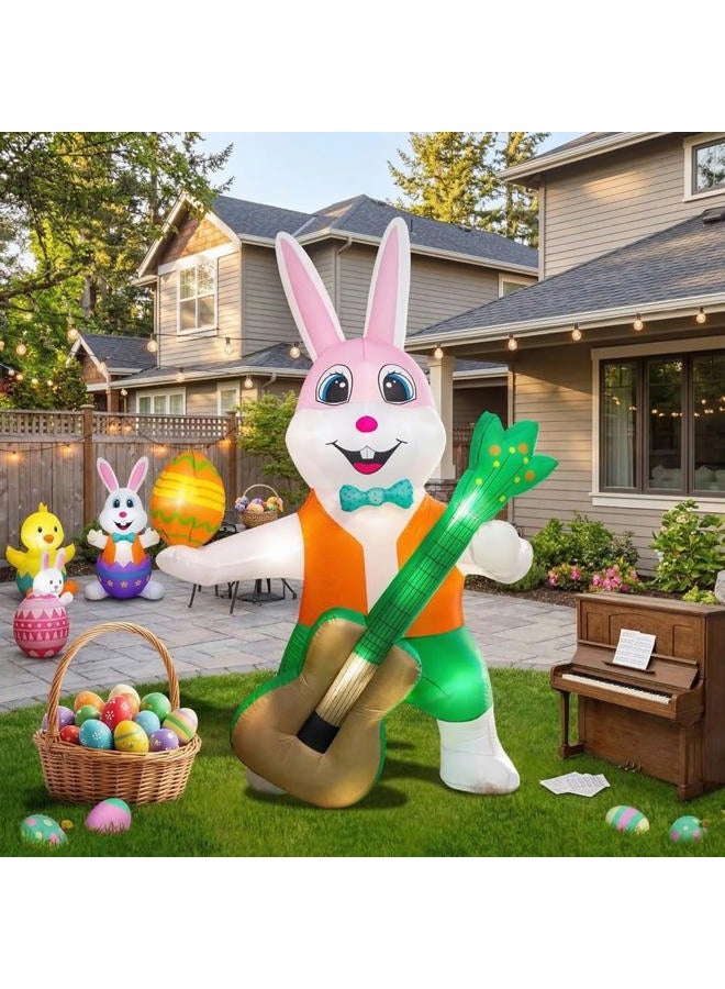 sewrung 6.0ft Inflatable Easter Rabbit with Eggs, Inflatable Outdoor Easter Rabbit Decorations, Unique Illuminated Easter Decorations for Indoor, Outdoor, Thi - Image 4