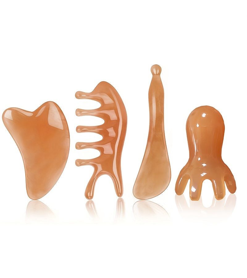 4pcs Massage Tool Set Octopus Comb And Body Massager For Muscle - Image 2