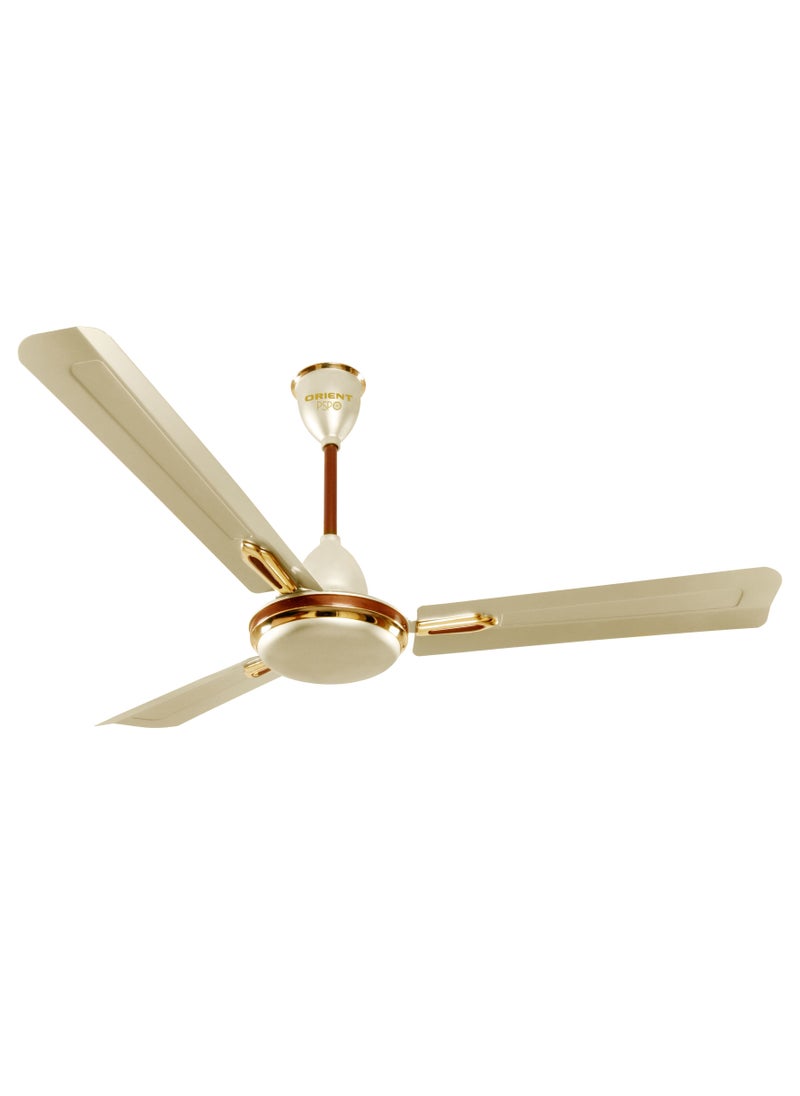 Orient Electric Orient Electric Quasar Ornamental 56 inch Metallic Ivory Cherry Ceiling Fan 
