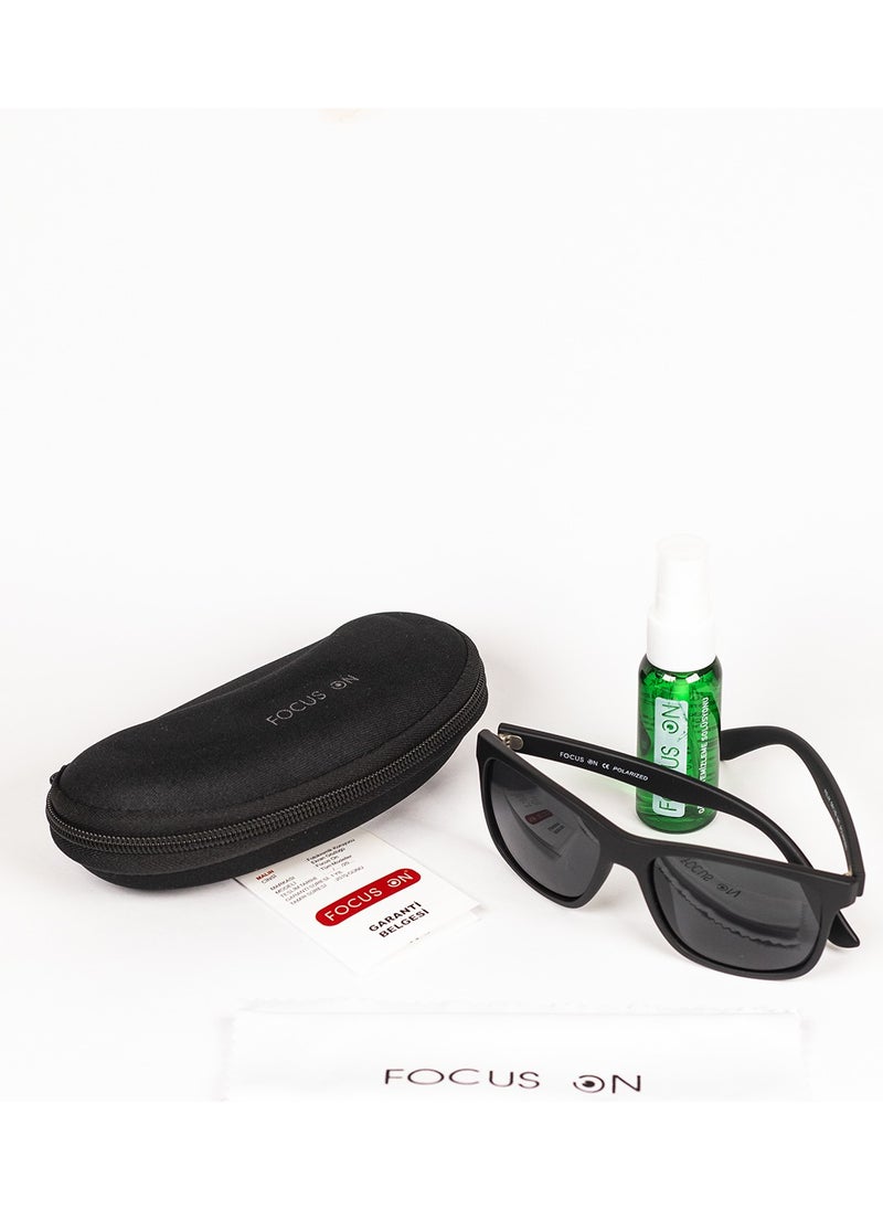 Focus On Felix Matte Black Polarized Sunglasses  - Image 4