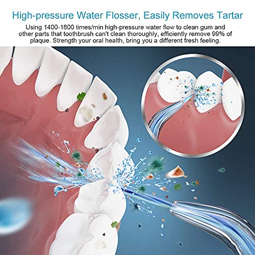 Verilux® Professional Flosser Cordless, Teeth Cleaner,Rechargeable & Portable Flosser, Flossers for Teeth,Electric Toothbrush with Flossers with 3 Modes - Image 5