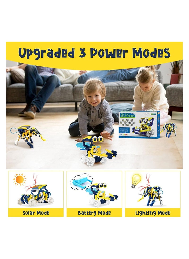 KASTWAVE STEM Projects for Kids Ages 8-12 Solor Robot Kits with Unique LED Light Educational Building Toys Science Experiment Kit Gift for Boys 8-12 Years Old  - Image 3