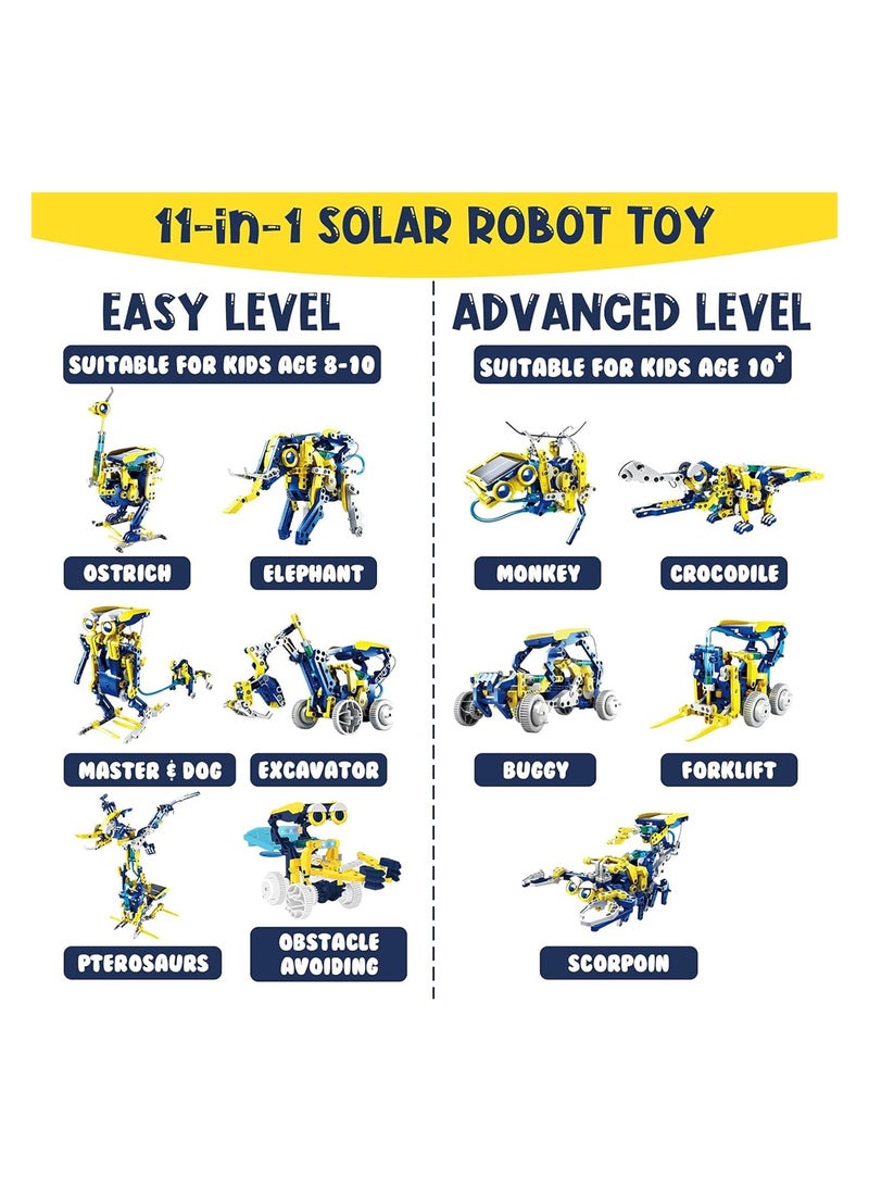 KASTWAVE STEM Projects for Kids Ages 8-12 Solor Robot Kits with Unique LED Light Educational Building Toys Science Experiment Kit Gift for Boys 8-12 Years Old  - Image 5