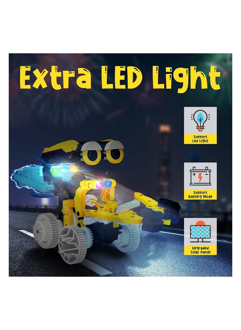 KASTWAVE STEM Projects for Kids Ages 8-12 Solor Robot Kits with Unique LED Light Educational Building Toys Science Experiment Kit Gift for Boys 8-12 Years Old  - Image 2
