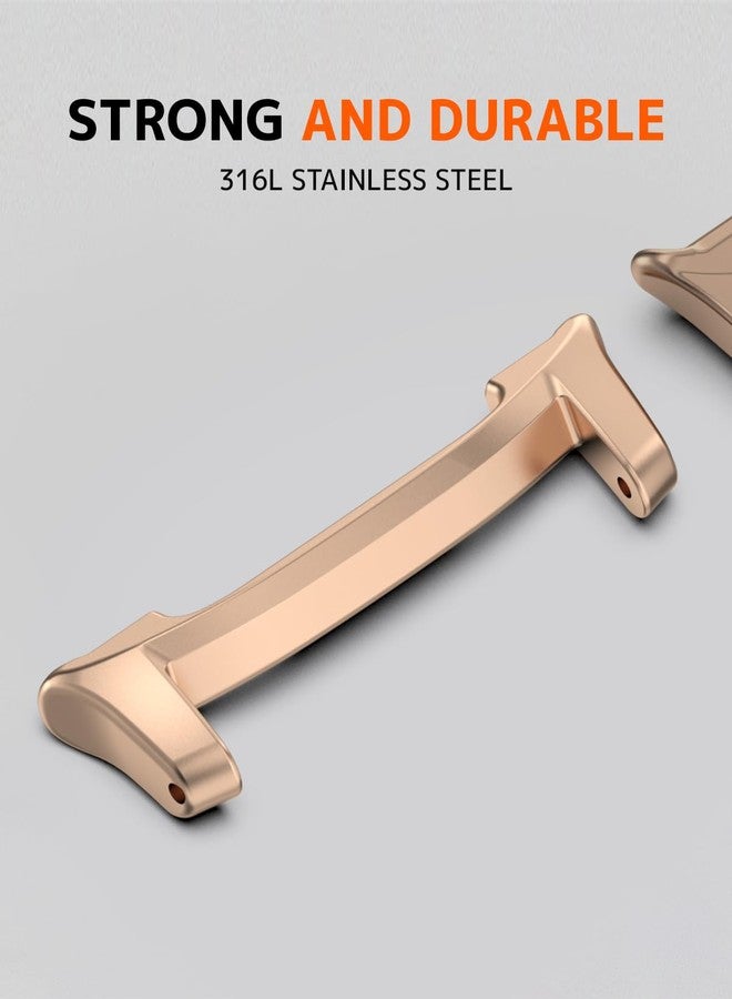 NINKI 22MM Watch Connection for Samsung Galaxy Watch8 40mm/44mm Strap Adapters Galaxy Watch 8 Classic Band Connector,Replacement Link Attachment for Samsung Watch 8 Classic 46MM Band Adapter Rose Gold - Image 3