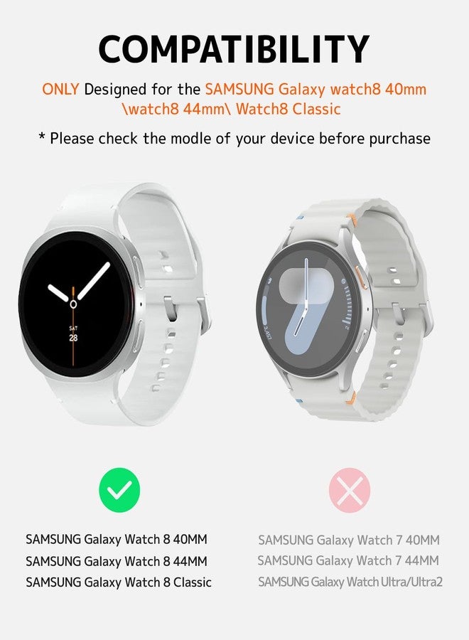 NINKI 22MM Watch Connection for Samsung Galaxy Watch8 40mm/44mm Strap Adapters Galaxy Watch 8 Classic Band Connector,Replacement Link Attachment for Samsung Watch 8 Classic 46MM Band Adapter Rose Gold - Image 2