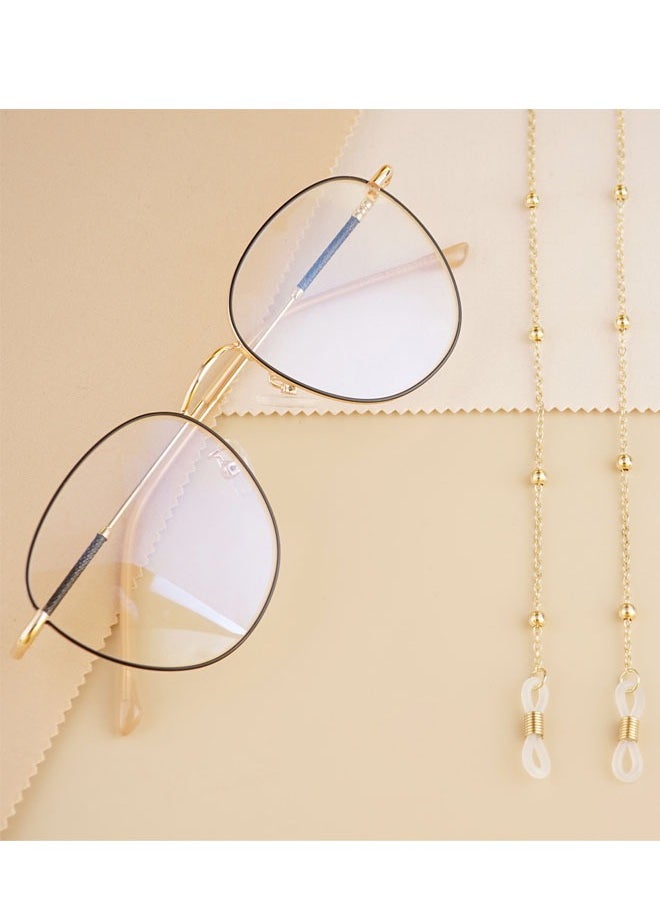 ZVEV 3Pcs Metal Glasses Chains for Men Women, Eyewear Strap Holders Hanging Neck Rope Lanyard Eyeglasses Accessory  - Image 2