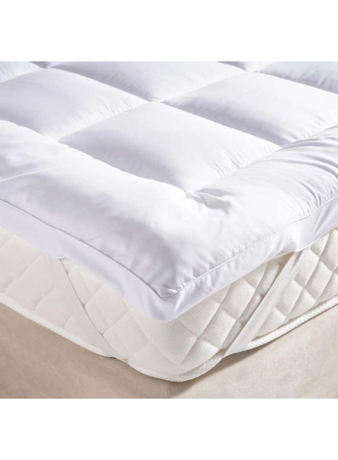 Pan Home Room Essential Mattress Topper 90x190+4cm-White - Image 1