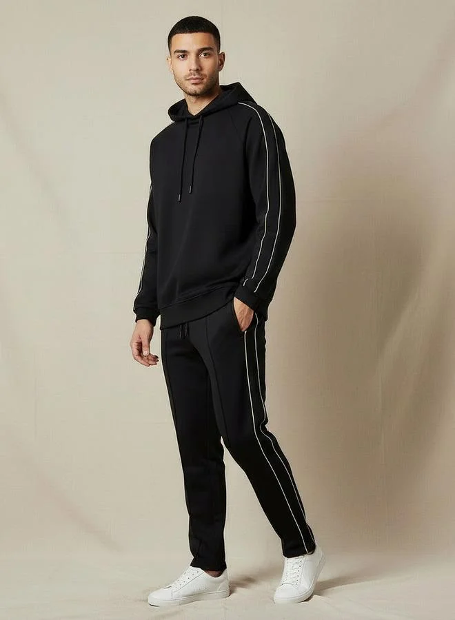 Iconic Iconic Men Tape Detail Hoodie