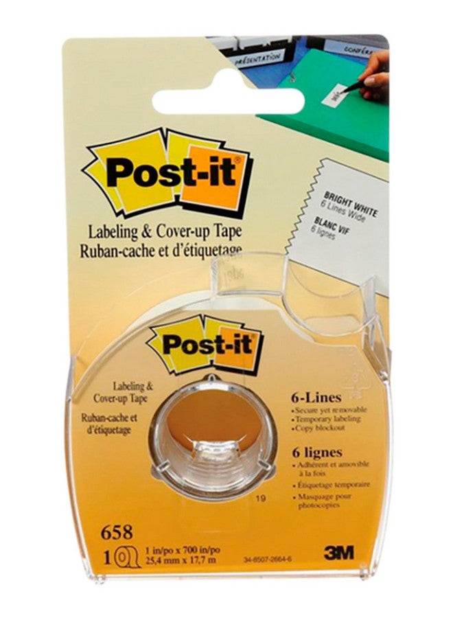 Post-it Labeling & Cover-Up Tape, 1 Roll, 1 In X 700 In (658) - Image 1
