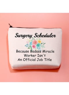 JXGZSO Surgery Schoduler Gifts Because Badass Miracle Worker Isn't An Offitial Job Title Medical Worker Makeup Bag  - Image 3