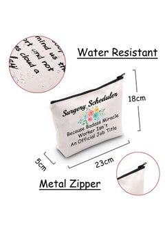 JXGZSO Surgery Schoduler Gifts Because Badass Miracle Worker Isn't An Offitial Job Title Medical Worker Makeup Bag  - Image 2
