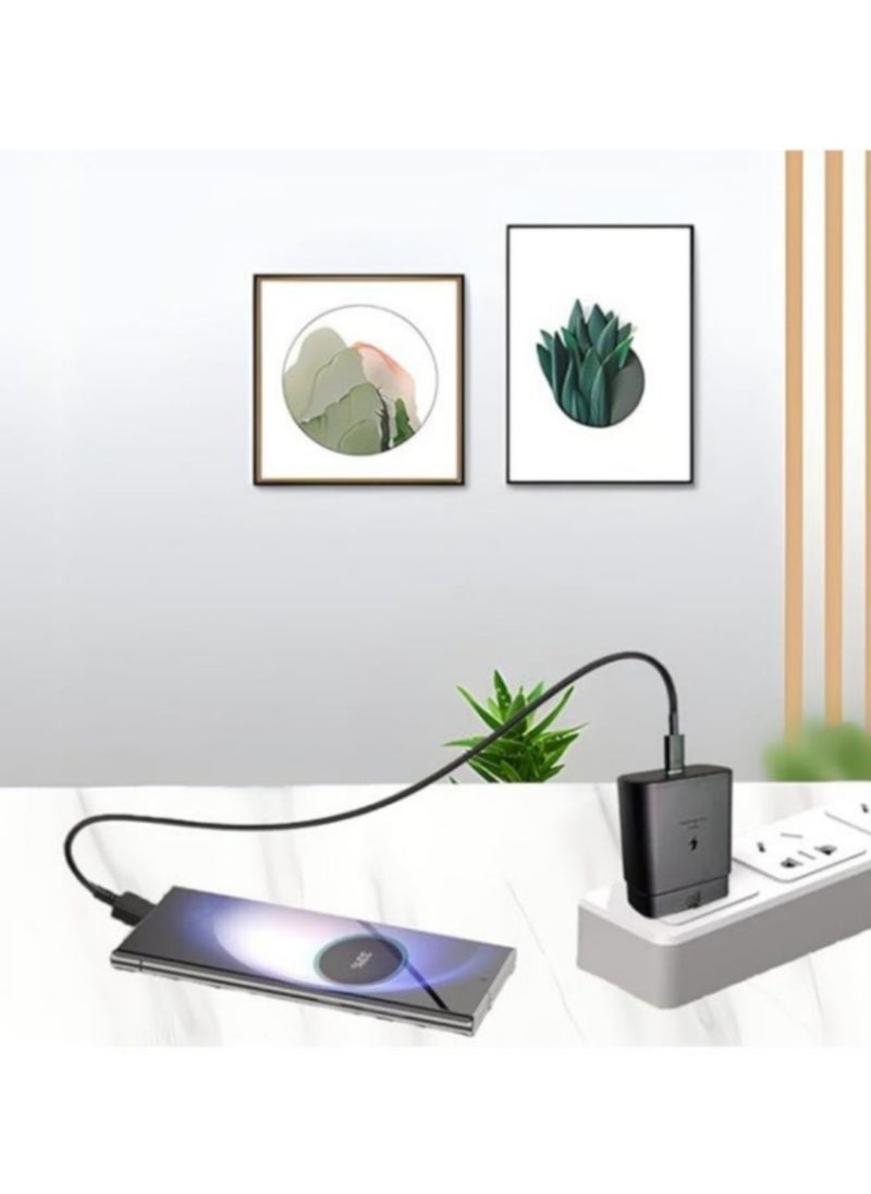 XiaoGiqi 45W Fast Charger adapter, USB C Fast charger plug and 1m Type C charging cable, compatible with Samsung Galaxy Galaxy S25 Ultra, S24 Ultra, S23 Ultra, S22, Z Fold 5, A14, A33, A54 USB C charging cable adapters  - Image 4