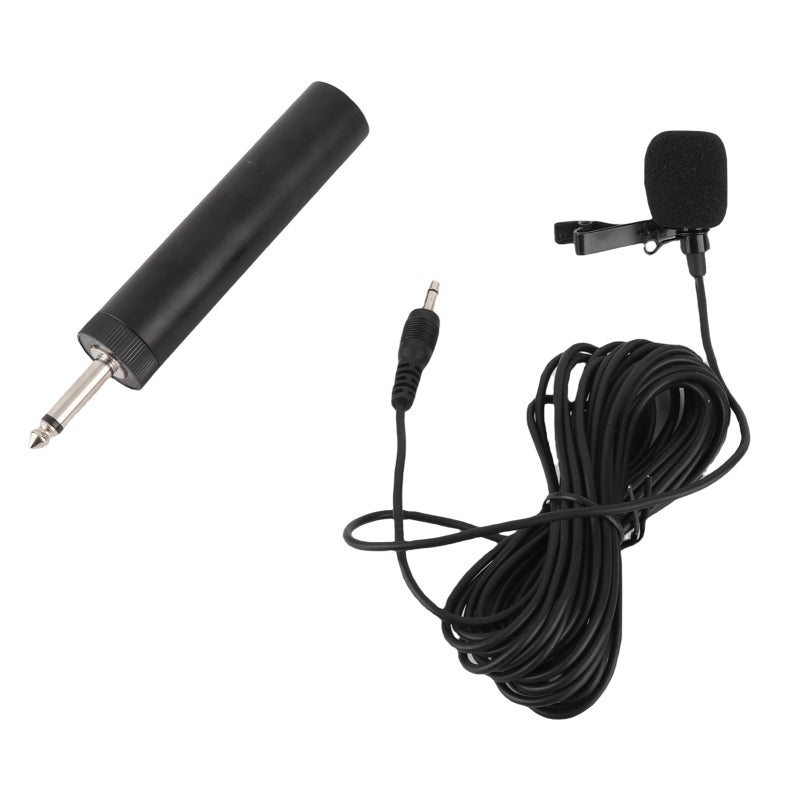 Ahuja Wired Lavalier Microphone with 16ft Wire Noise Canceling Omnidirectional Condenser Lapel Mic - Wide Compatibility 6.5mm Musical Instrument Microphone for Live Streaming Vlogging Instrument Performance - Image 4