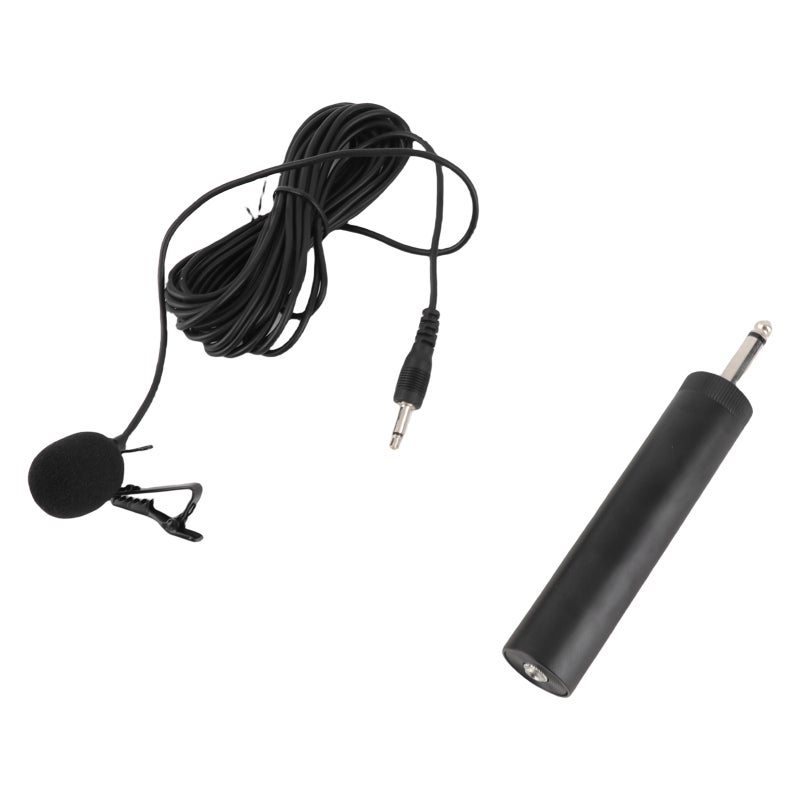 Ahuja Wired Lavalier Microphone with 16ft Wire Noise Canceling Omnidirectional Condenser Lapel Mic - Wide Compatibility 6.5mm Musical Instrument Microphone for Live Streaming Vlogging Instrument Performance - Image 2