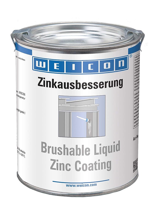 WEICON Brushable Zinc Coating | 750 ml | For galvanized metal surfaces - Image 1