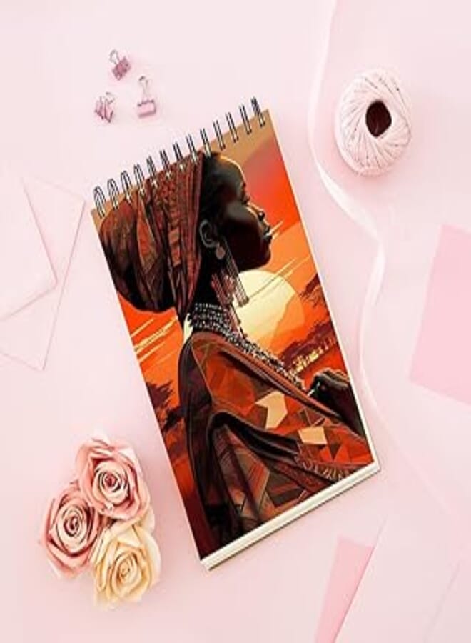Notebook With Trendy design - Beautiful masai woman