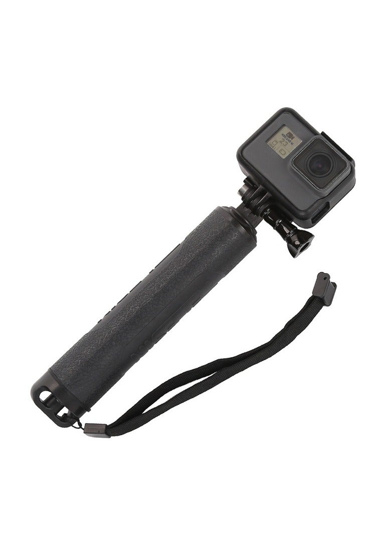 General Compatible with GoPro multi-function tri-fold selfie stick 3-in-1 floating rod Lightweight, compact, adjustable mini tripod  - Image 2