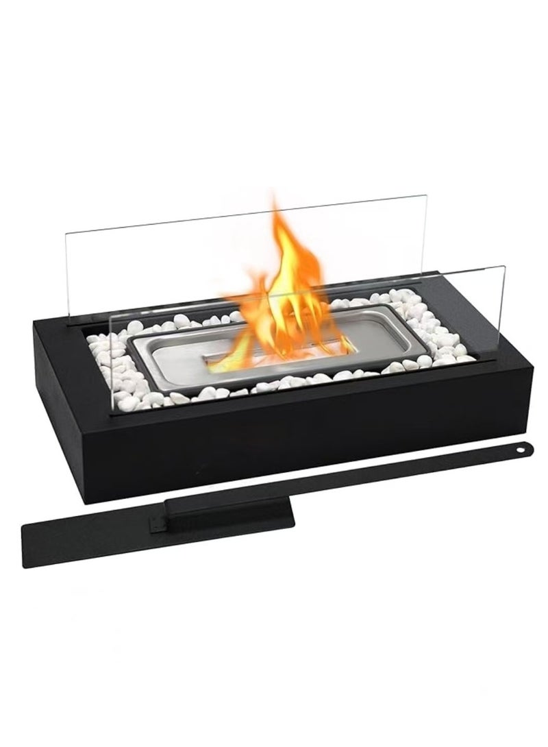 Furtey Portable Tabletop Fire Bowl Pot ,Tabletop Fire Pit Fire Bowl,Tabletop Fireplace Clean Burning Bio Ethanol Ventless Fireplace for Indoor Outdoor Patio Parties Events - Image 1