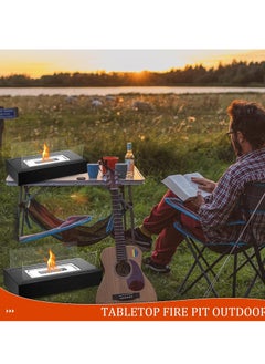 Furtey Portable Tabletop Fire Bowl Pot ,Tabletop Fire Pit Fire Bowl,Tabletop Fireplace Clean Burning Bio Ethanol Ventless Fireplace for Indoor Outdoor Patio Parties Events  - Image 3