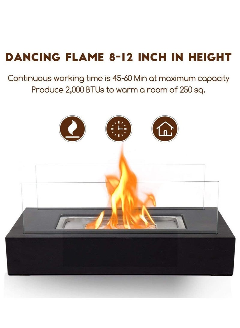 Furtey Portable Tabletop Fire Bowl Pot ,Tabletop Fire Pit Fire Bowl,Tabletop Fireplace Clean Burning Bio Ethanol Ventless Fireplace for Indoor Outdoor Patio Parties Events - Image 4