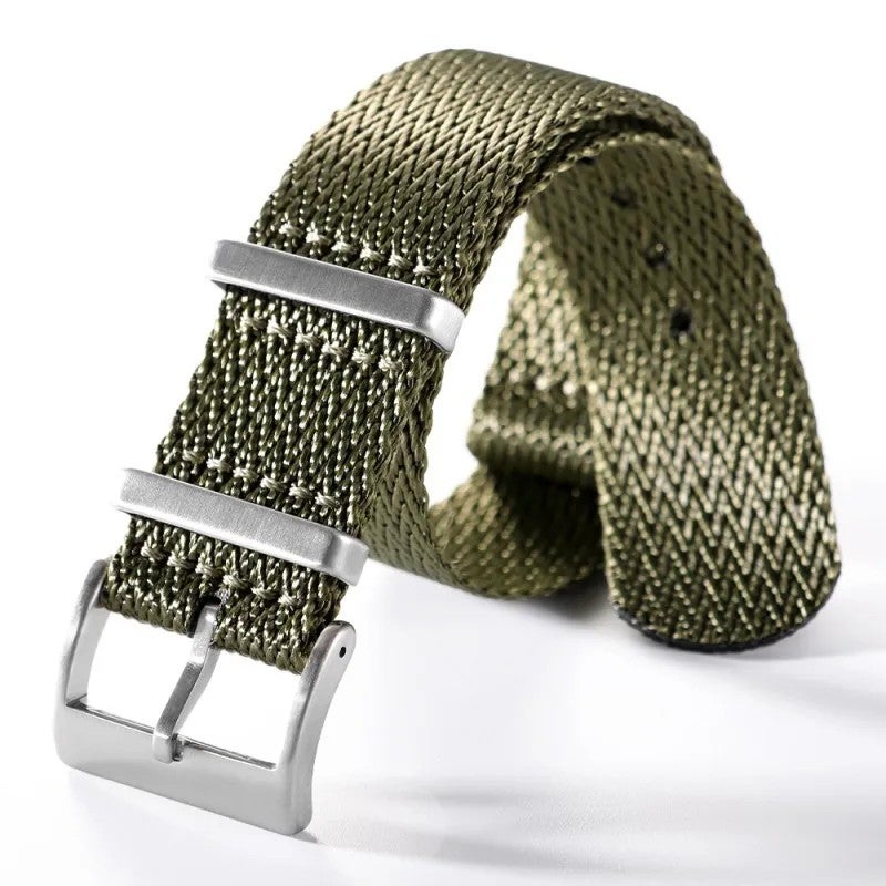 Bluejw High Density Nylon Watch Strap 20mm/22mm with Stainless Steel Buckle – Durable Replacement Band for Men’s Watches - Image 1