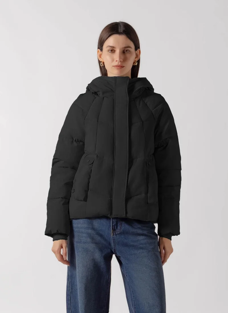 شايبس PANEL QUILTED SHORT PUFFER