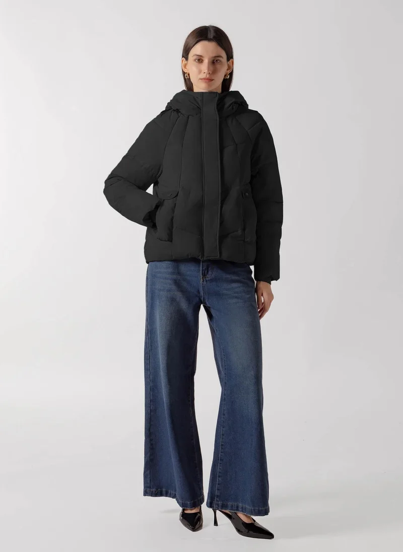 شايبس PANEL QUILTED SHORT PUFFER