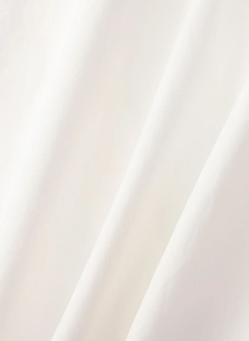 بالابالا قميص بناتي قصير الأكمام منسوج