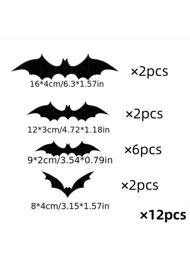 Halloween Witch Hat Set With Spiders Bats Stickers And Ropes 34pcs Costume Accessories - Image 5