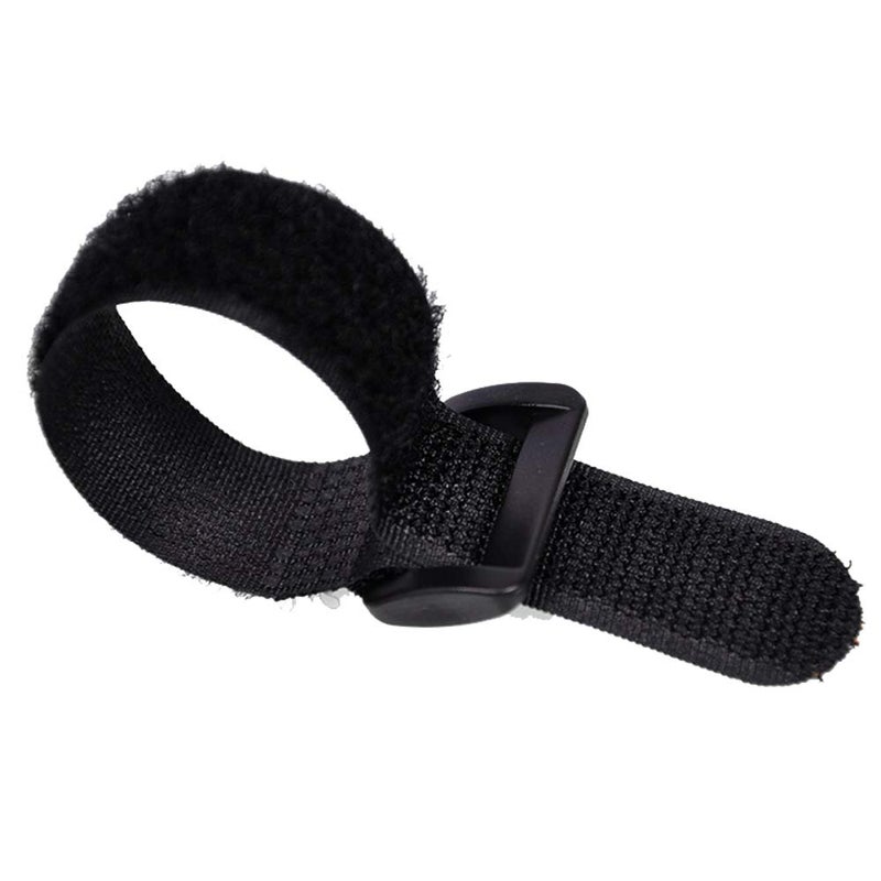 HUAPX Fastening Nylon Strap with Buckle,10Pack Reusable Self-Adhesive Hook and Loop Cable Securing Straps,Adjustable Cinch Straps for Cords Organized and Tidy(1" x 8") - Image 4