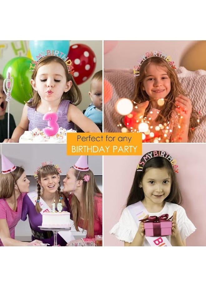 مجموعة حزام وعصابة رأس لعيد الميلاد للفتيات، تاج عيد ميلاد للفتيات، عصابة رأس عيد ميلادي وحزام عيد ميلاد للنساء، عصابة رأس لعيد الميلاد للسيدات (متعددة الألوان) - Image 2