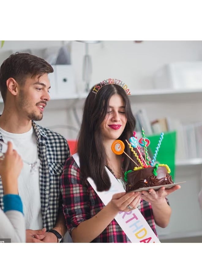 مجموعة حزام وعصابة رأس لعيد الميلاد للفتيات، تاج عيد ميلاد للفتيات، عصابة رأس عيد ميلادي وحزام عيد ميلاد للنساء، عصابة رأس لعيد الميلاد للسيدات (متعددة الألوان) - Image 3