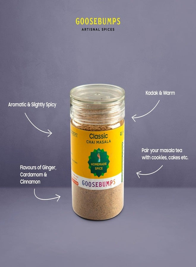 Goosebumps Chai Masala | Aromatic Tea Masala | 100% Natural Ingredients | Kadak Chai Masala | Vegan Spice | 80 GMS - Image 4