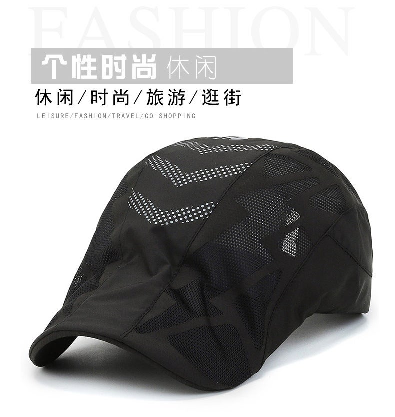 Women Winter Cap Plaid Letter Korean Fashion Casual Sunshade Hat - Image 2