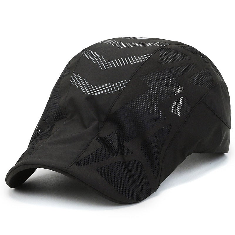 Women Winter Cap Plaid Letter Korean Fashion Casual Sunshade Hat - Image 1