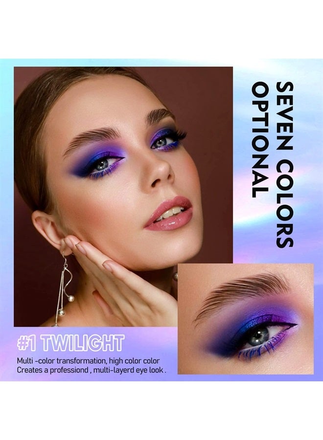 MAKI YIKA Liquid Eyeshadow, Mothers Day Chameleon Metallic Eyeshadow Color Shifting, Highly Pigmented, Long Lasting With No Creasing Multichrome Glitter Eye Looks (#1 Twilight) - Image 2