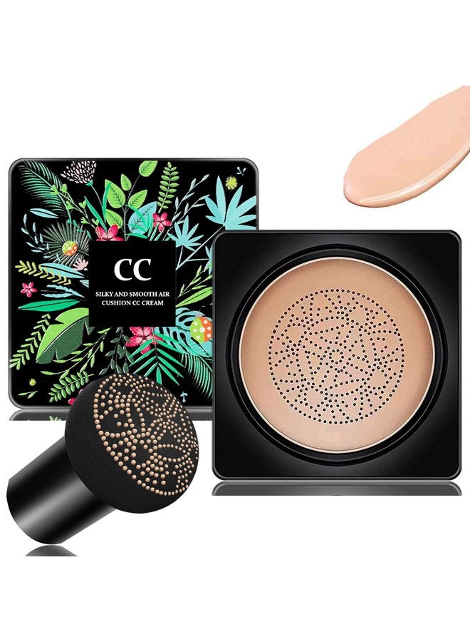 AWCCXMYM Mushroom Head Air Cushion Cc Cream Foundation Bb Cream Foundation Makeup Moisturizing Cc Cream Liquid Foundationconcealer Lasting Makeup Foundation Even Skin Tone Makeup Base Primer(Natural) - Image 1
