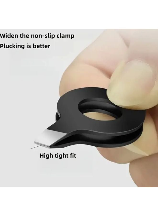 قطعتان من ملقط الحواجب الاحترافي ومقص الشارب ثنائي النهاية لإزالة شعر الوجه - Image 1