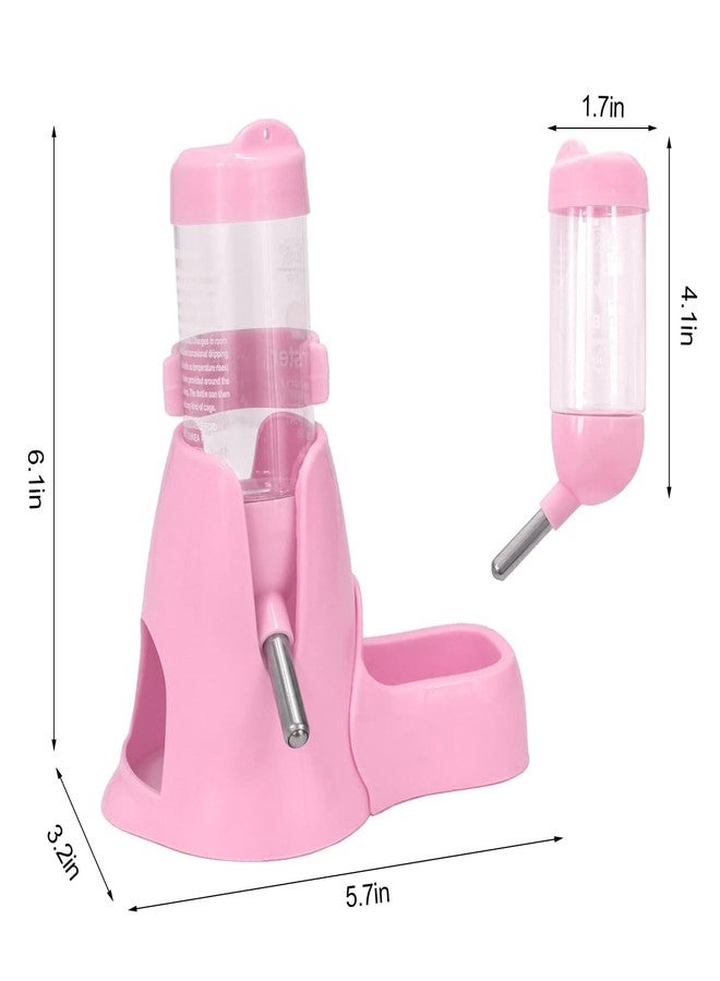 Shudyear 3 in 1 Pet Automatic Water Dispenser PP Water Bottle No Drip Small Pet Water Bottle for Dwarf Hamster Mouse Rat Hedgehog (Pink) - Image 3