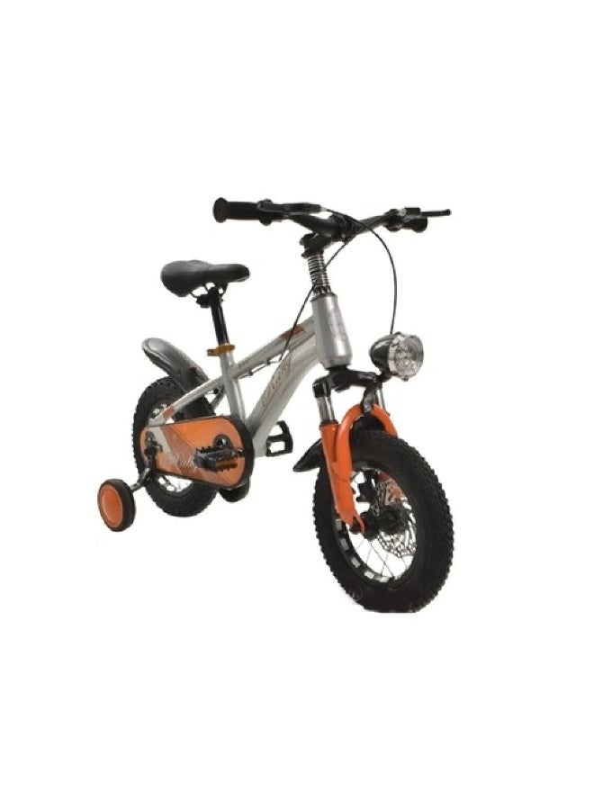 Rally 14 Inch Kids Bike with Detachable Training Wheels & Headlight