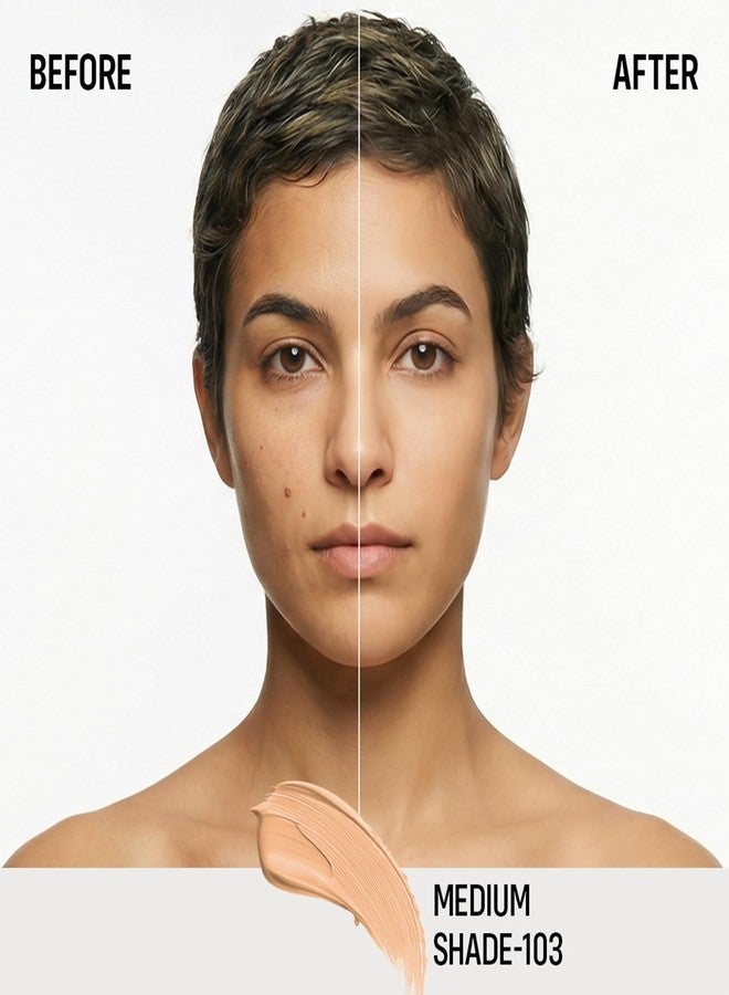 FLiCKA Professional HD Liquid Foundation With SPF Long Lasting High Coverage Waterproof - Fair 103 - Image 2