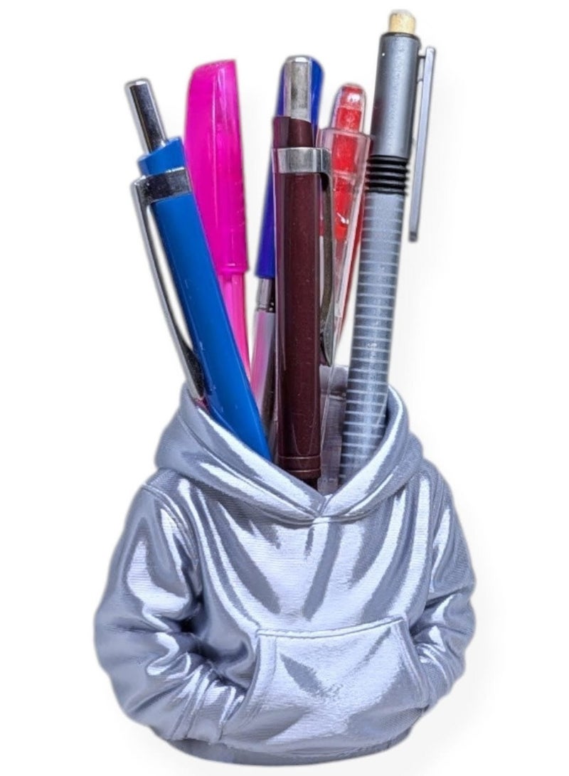 More Than a Pen Holder — A Desk Upgrade – Hoodie Style Pen Holder for Desk, Cute & Fun Pen Organizer, Pencil & Pen Holder Case for Home And Office Desk - Image 1