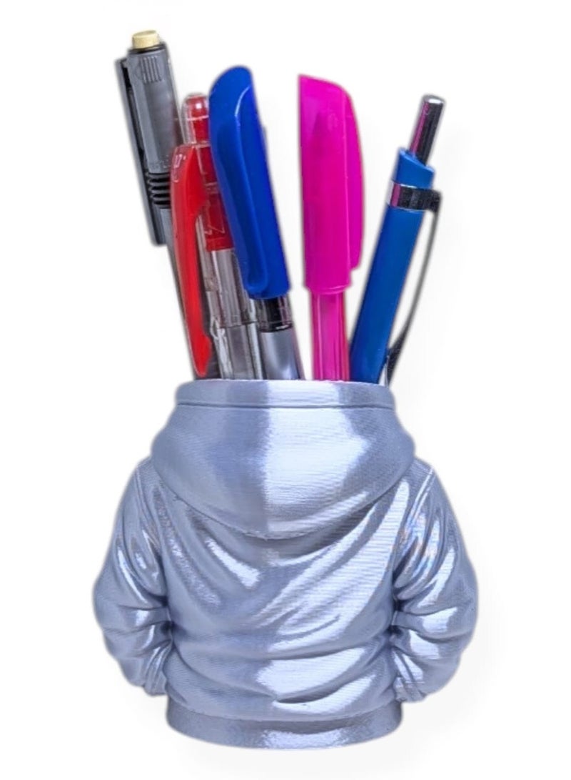 More Than a Pen Holder — A Desk Upgrade – Hoodie Style Pen Holder for Desk, Cute & Fun Pen Organizer, Pencil & Pen Holder Case for Home And Office Desk - Image 2