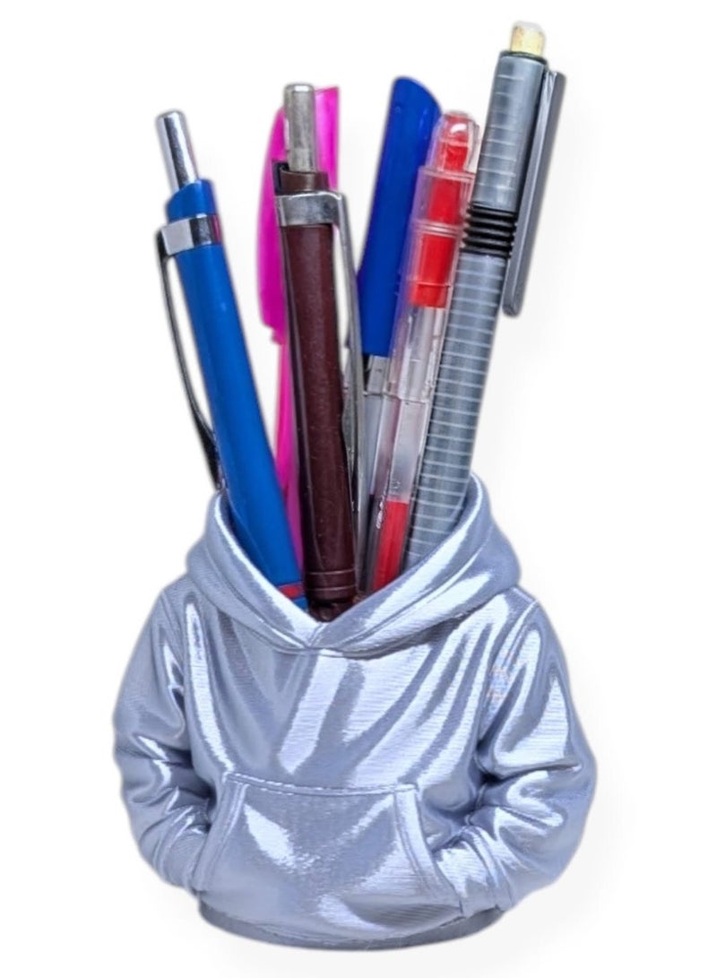 More Than a Pen Holder — A Desk Upgrade – Hoodie Style Pen Holder for Desk, Cute & Fun Pen Organizer, Pencil & Pen Holder Case for Home And Office Desk - Image 3
